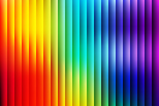 Vibrant Rainbow Vertical Gradient Background with Colorful Light Lines