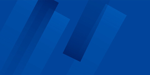 Fototapeta premium Abstract blue background with glowing geometric lines. Modern blue gradient square shape design. Futuristic technology concept. Suit for brochure,