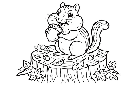 squirrel with nut