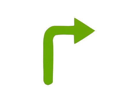 Right turn arrow graphic isolated transparent background isolated on transparent background
