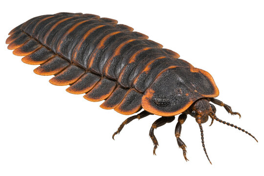 Col&eacute;opt&egrave;re trilobite vu de trois quarts sur fond transparent