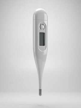 Digital clinical thermometer isolated on white background
