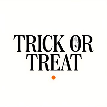 Modern Halloween Logo with Spider Web and Pumpkin