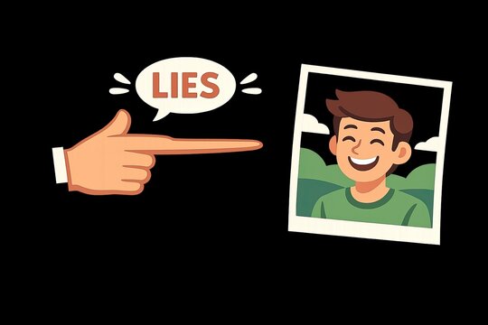 A person pointing at an object or idea