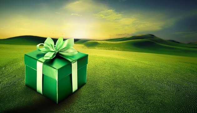 green gift box