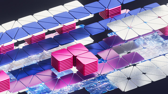 Layered Modular Data Tiles and Compute Stacks