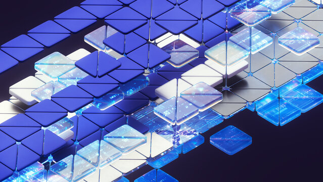 Layered Data Tiles Modular System Complexity