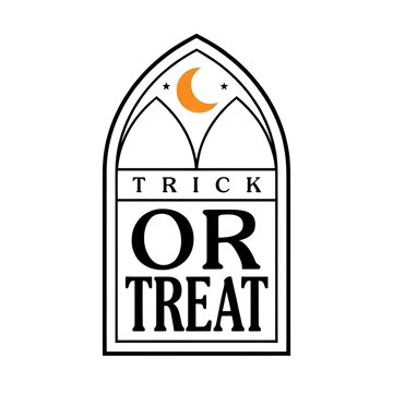 Gothic Halloween Trick or Treat Design