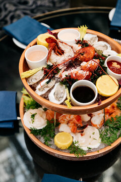Seafood Tower Overhead