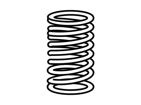 Mechanical spring coil for energy storage and impact absorption