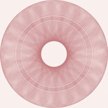 Guilloche engraved line pattern in dusty rose