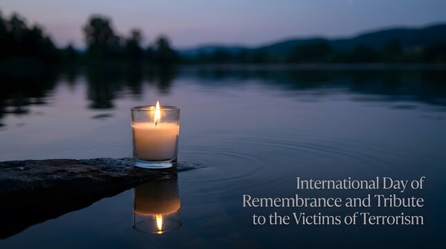 Candle lit for international day of remembrance and tribute to victims