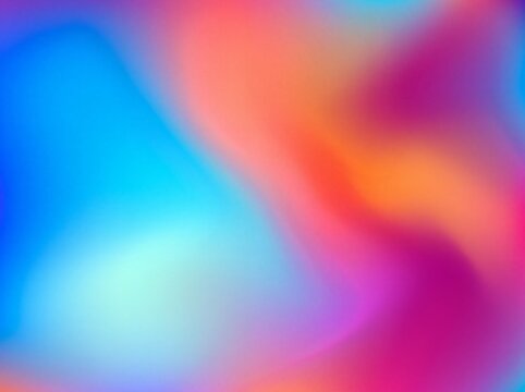 Blurred gradient of cyan magenta and orange creates an abstract background
