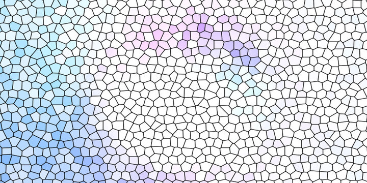 Abstract Stained Glass Mosaic Texture Background with Blue and Purple Gradient