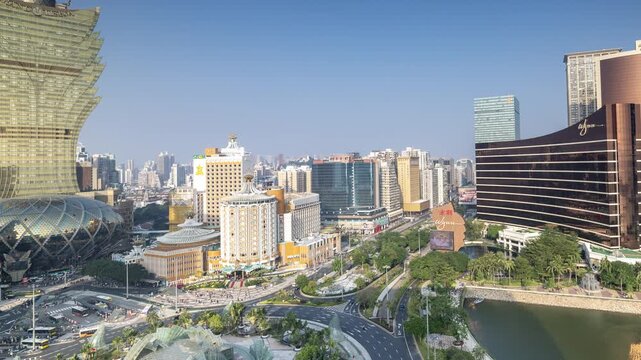 amazing macau skyline from a unique high vantage point