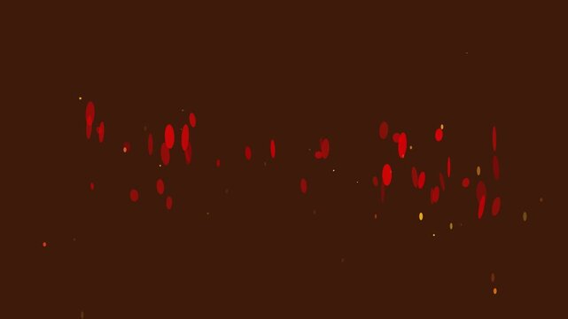 Dynamic glowing red liquid drips and splashes in dark background with splashing intense luminosity video showcases vibrant luminosity against deep deep shadowy backdrop flowing (7024)