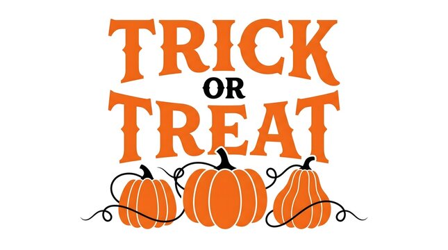 Festive halloween typography with pumpkins and string lights for autumn celebrations