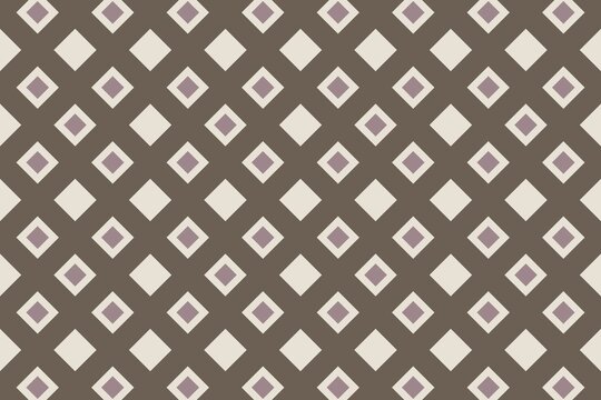 Taupe geometric seamless pattern, pinwheel diagonal lattice