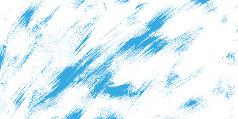 Fototapeta premium Abstract blue brush strokes on a white background creating a textured, artistic effect.