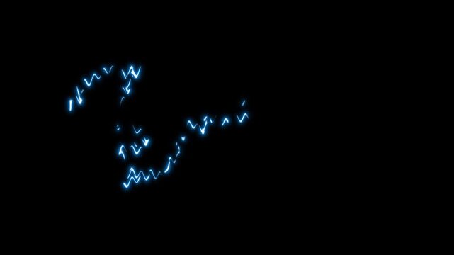 Cartoon lightning thunder  electric bolt strike overlay on black background.with thunder strike overlays and cartoon explosion effects  game cutscenes or cinematic anime inspired edits,4k video