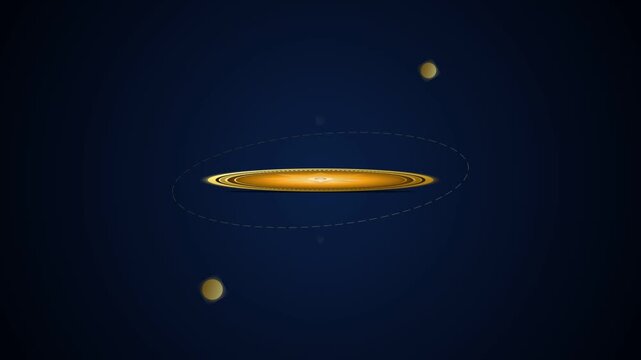 Animasi Gold Coin Orbit Cascade Reveal 4K Motion Graphic Animation | Seamless Loop