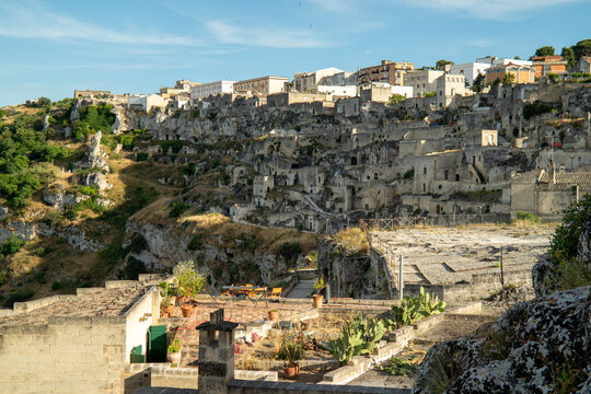 View of the Sasso Caveoso district in Matera