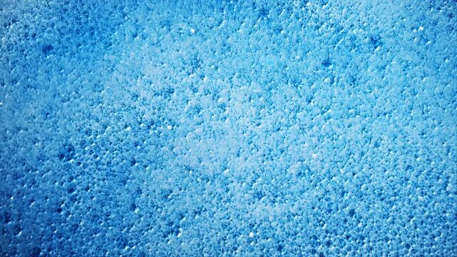 Blue soap foam texture background