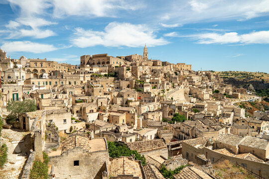 View of the Sasso Barisano district in Matera