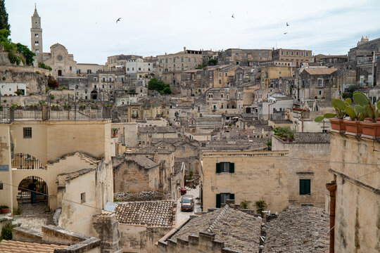 View of the Sasso Barisano district in Matera