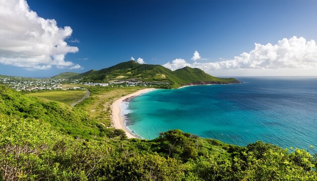 timothy hill overlook looking towards south friars bay beach st kitts