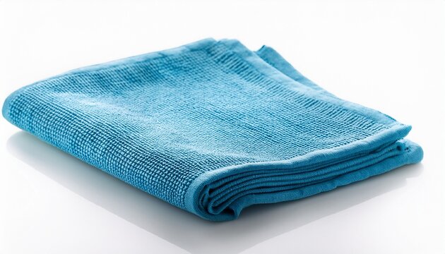 microfiber cleaning cloth on white background