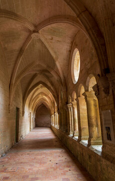 Series of photographs of Valmagne Abbey, a historic Cistercian monastery founded in the 12th century and located in the Occitanie region of France