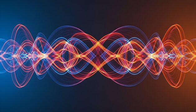 Abstract Wave Pattern with Vibrant Colors.