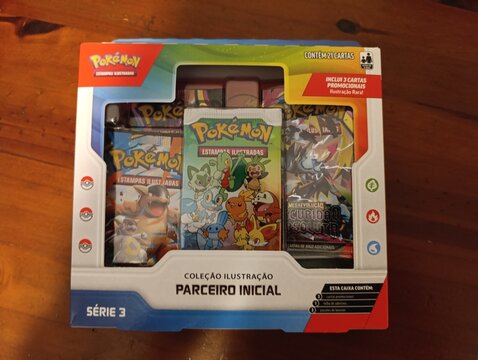 Cartas de Pok&eacute;mon - Cole&ccedil;&atilde;o Ilustra&ccedil;&atilde;o Parceiro Inicial.