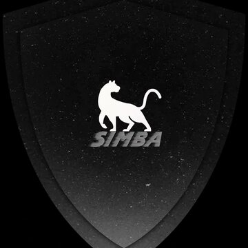 SIMBA Luxury Brand Identity Panther Mascot Shield Emblem

