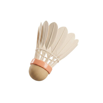 Font specimen badminton shuttlecock birdie sports equipment as transparent cutout