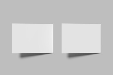 Fototapeta premium Postcard Mockup Blank 3D Render