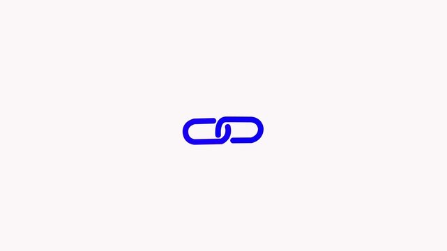 Chain link logo icon, chain sign, steel chain, link logo icon illustration white background.