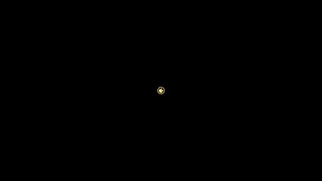Golden Abstract Circle Motion Loop, Glowing Fluid Energy Ring Animation, Futuristic Magic Portal Frame Element Isolated on Black Background,  Logo Reveal,Transitions,Titles,Overlays and Visual Effects