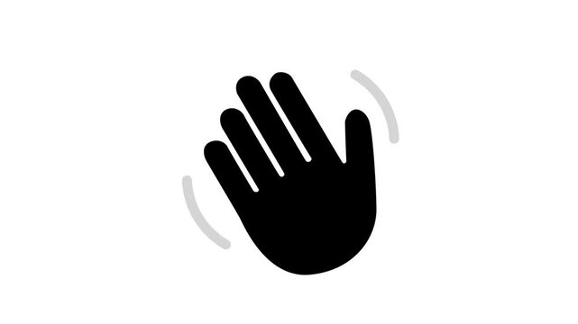 Mortar board cap icon animation background
