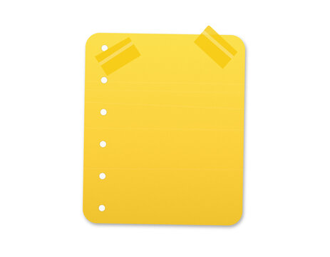 Yellow lined paper note with bullet points for task tracking and project management.