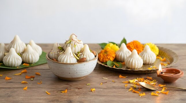Traditional modak sweets for ganesh chaturthi