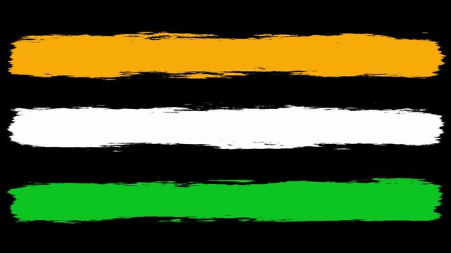 Paint Brush Stroke Motion Graphics Overlay Lower Third Matte