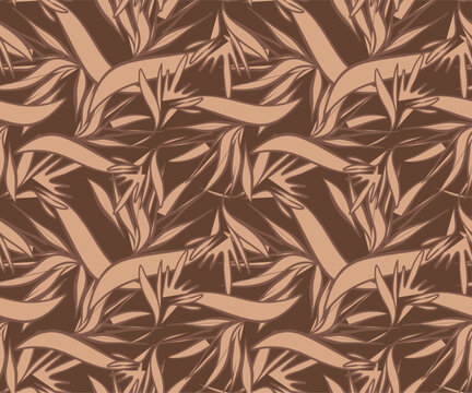 Tropical Seamless Flowers print Design. Summer prints. women's girl's laves pattern design. apparel fabric patterns. tone in tone printed allover.  