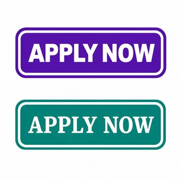Modern apply now button with purple and teal gradient design