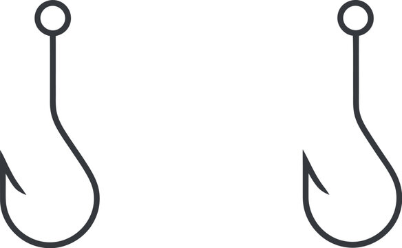 Winch hook icon featuring towing equipment, lifting cable, heavy machinery, industrial repair, and editable vector illustration.