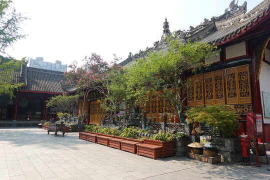 Daci , a Buddhist temple located in Jinjiang, Chengdu, Sichuan, China . This photo is taken on July 25, 2026