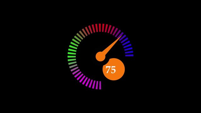  Modern Speedometer Gauge Icon Vector Isolated on White Background for Automotive Performance, Speed Monitoring, Measurement and Control