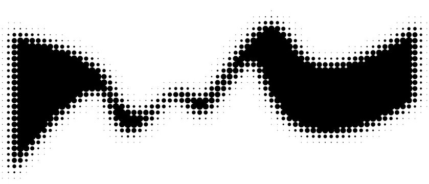 Halftone dot background for technology and science theme
