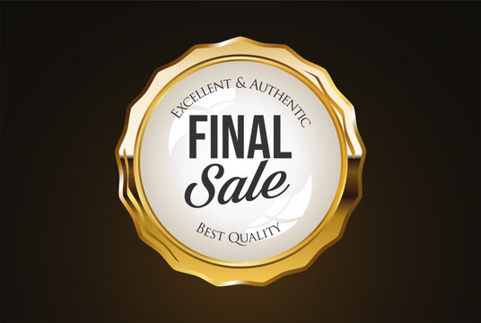 Luxury Metallic Premium Quality Badges and Labels Collection with Ornamental Vintage Design for Branding and Packaging